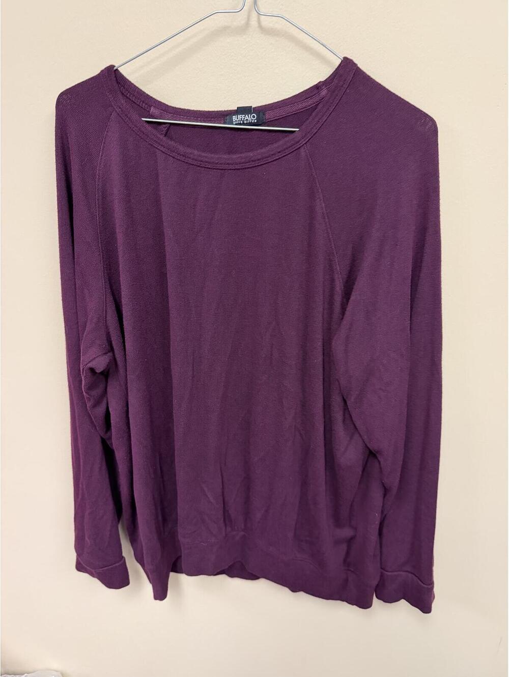 Buffalo David Bitton XL Burgundy Long Sleeve Shirt